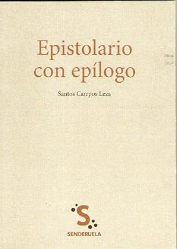 Portada del libro de EPISTOLARIO CON EPILOGO
