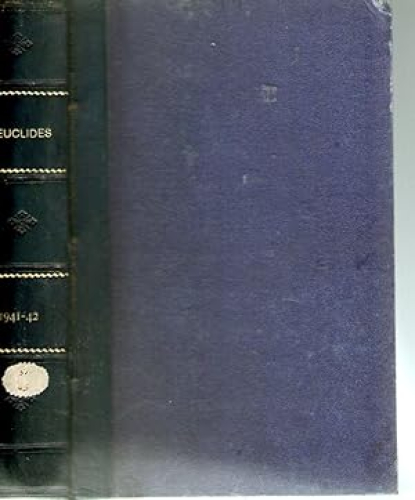 Portada del libro de EUCLIDES 1941