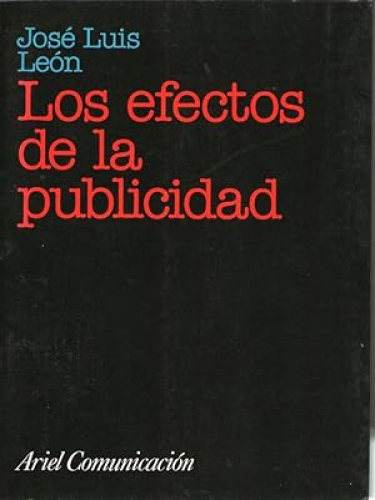 Portada del libro de LOS EFECTOS DE LA PUBLICIDAD