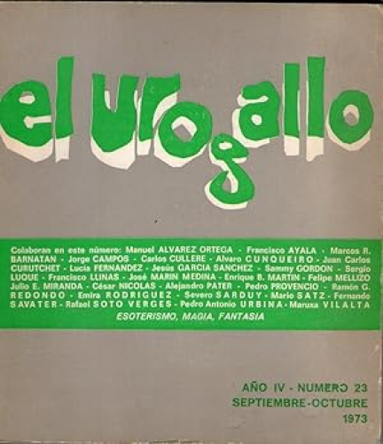 Portada del libro de UROGALLO, EL - AÑO IV - NUMERO 23. SEPTIEMBRE-OCTUBRE 1973