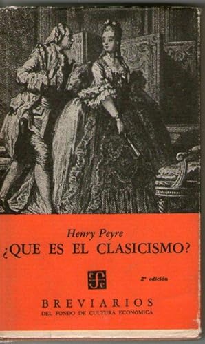 Portada del libro de QUE ES EL CLASICISMO?