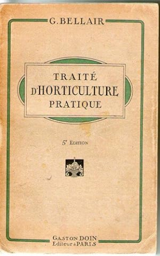 Portada del libro de TRAITE D´HORTICULTURE PRATIQUE