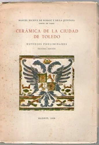 Portada del libro de CERAMICA DE LA CIUDAD DE TOLEDO - ESTUDIOS PRELIMINARES