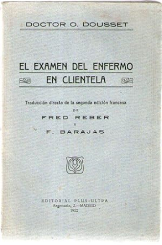 Portada del libro de EXAMEN DEL ENFERMO EN CLIENTELA, EL