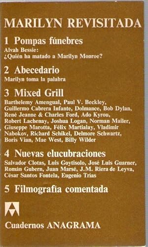 Portada del libro de MARILYN REVISITADA