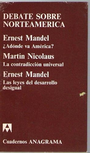 Portada del libro de DEBATE SOBRE NORTEAMERICA