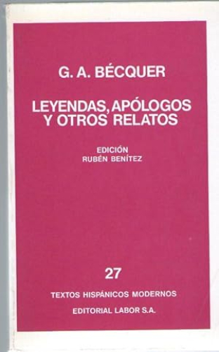 Portada del libro de LEYENDAS, APOLOGOS Y OTROS RELATOS