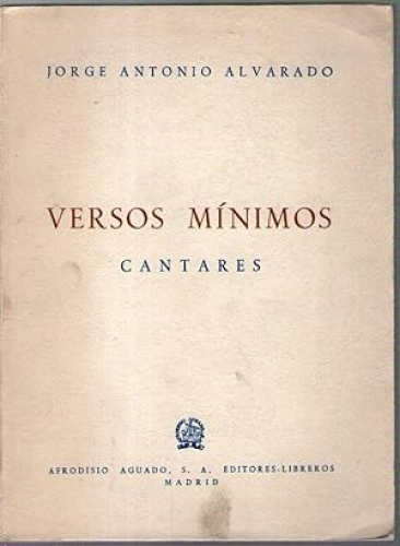 Portada del libro de VERSOS MINIMOS - CANTARES