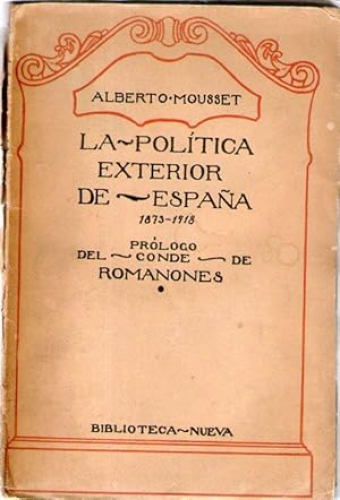 Portada del libro de POLITICA EXTERIOR DE ESPAÑA 1873-1918, LA