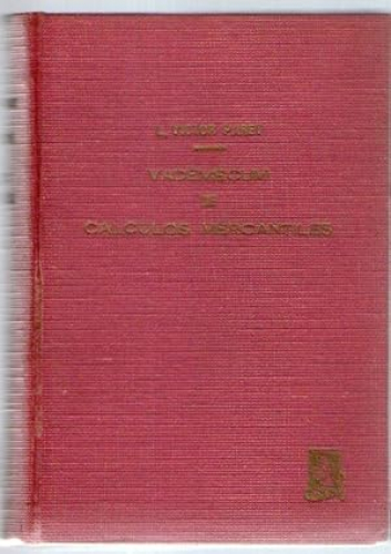 Portada del libro de VADEMECUM DE CALCULOS MERCANTILES