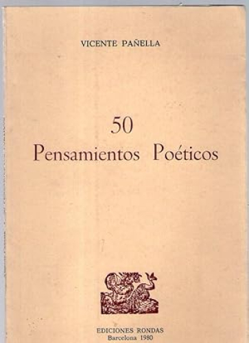 Portada del libro de 50 PENSAMIENTOS POETICOS
