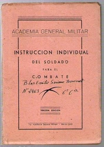 Portada del libro de INTRUCCION INDIVIDUAL DEL SOLDADO PARA EL COMBATE