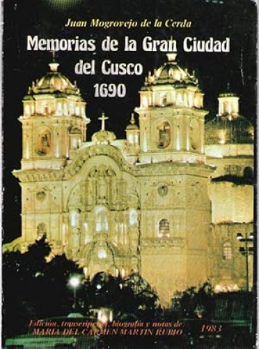 Portada del libro de MEMORIAS DE LA GRAN CIUDAD DEL CUSCO 1690