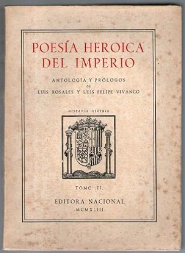 Portada del libro de POESIA HEROICA DEL IMPERIO - TOMO II