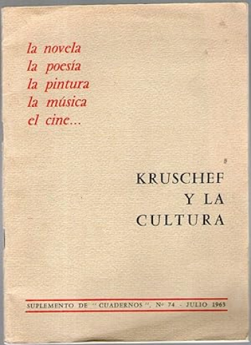 Portada del libro de KRUSCHEF Y LA CULTURA