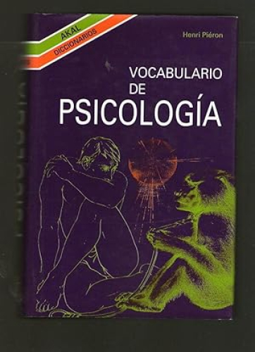 Portada del libro de VOCABULARIO DE PSICOLOGIA