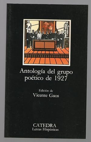 Portada del libro de ANTOLOGIA DEL GRUPO DEL 1927