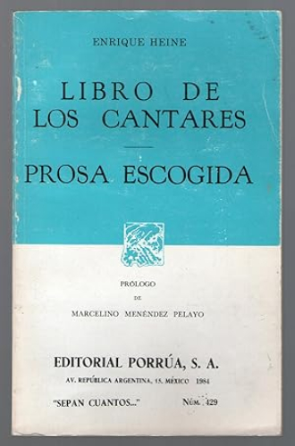 Portada del libro de LIBRO DE LOS CANTARES - PROSA ESCOGIDA