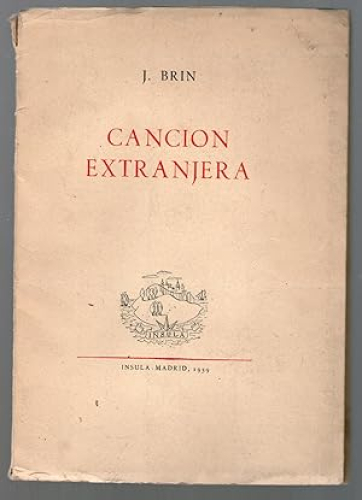 Portada del libro de CANCION EXTRANJERA