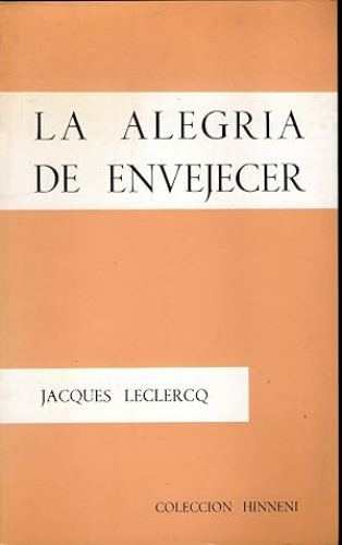 Portada del libro de ALEGRIA DE ENVEJECER, LA