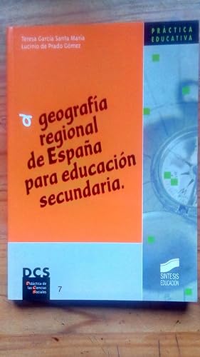 Portada del libro de GEOGRAFIA REGIONAL DE ESPAÑA PARA EDUCACION SECUNDARIA