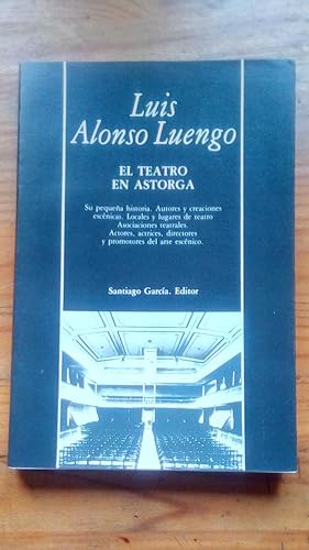 Portada del libro de TEATRO EN ASTORGA, EL