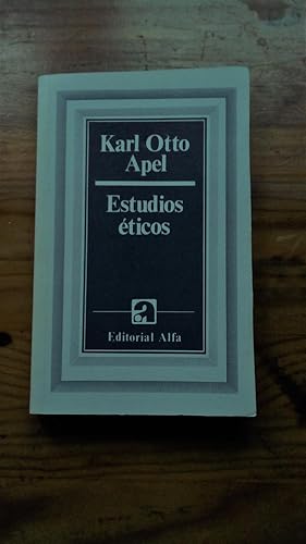 Portada del libro de ESTUDIOS ETICOS