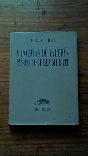 Portada del libro de 9 POEMAS DE VALERY Y 12 SONETOS DE LA MUERTE
