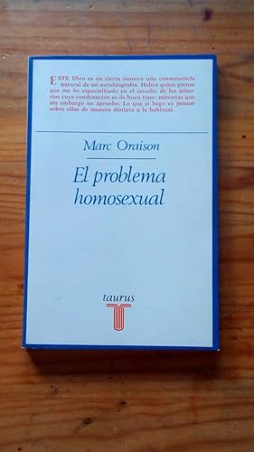 Portada del libro de PROBLEMA HOMOSEXUAL, EL