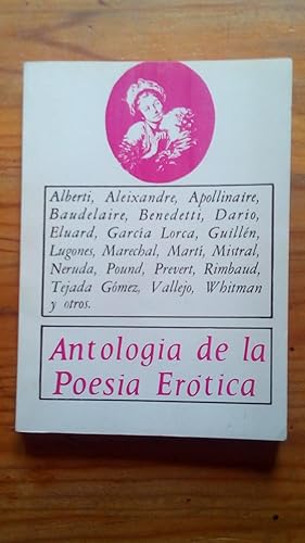 Portada del libro de ANTOLOGIA DE LA POESIA EROTICA