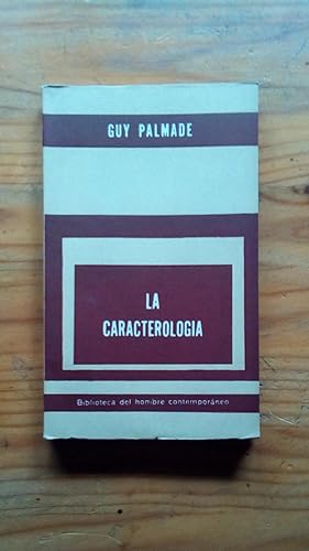 Portada del libro de CARACTEROLOGIA, LA