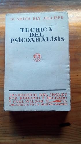 Portada del libro de TECNICA DEL PSICOANALISIS