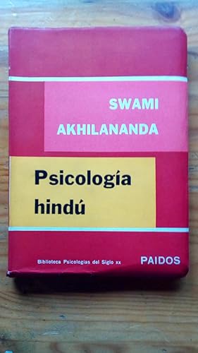 Portada del libro de PSICOLOGIA HINDU - SU SIGNIFICADO PARA OCCIDENTE