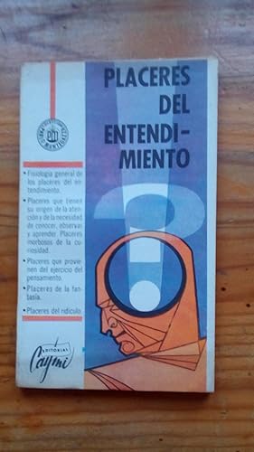 Portada del libro de PLACERES DEL ENTENDIMIENTO