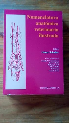 Portada del libro de NOMENCLATURA ANATOMICA VETERINARIA ILUSTRADA