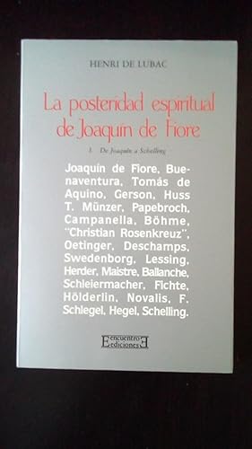 Portada del libro de POSTERIDAD ESPIRITUAL DE JOAQUIN DE FIORE, LA