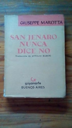 Portada del libro de SAN JENARO NUNCA DICE NO