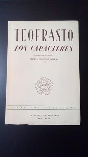 Portada del libro de LOS CARACTERES