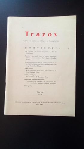 Portada del libro de TRAZOS Nº 7
