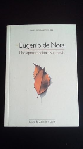 Portada del libro de EUGENIO DE NORA - UNA APROXIMACION A SU POESIA