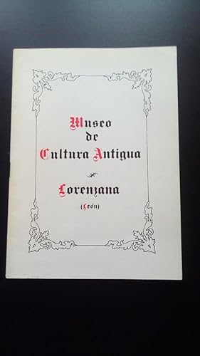 Portada del libro de MUSEO DE CULTURA ANTIGUA - LORENZANA (LEON)