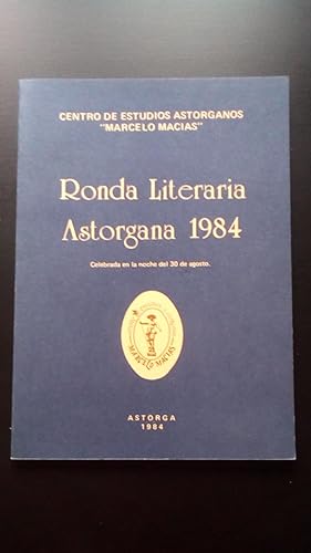 Portada del libro de RONDA LITERARIA ASTORGANA 1984