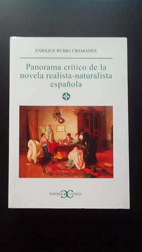 Portada del libro de PANORAMA CRITICO DE LA NOVELA REALISTA-NATURALISTA ESPAÑOLA