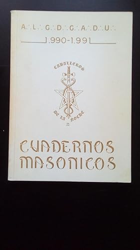 Portada del libro de CUADERNOS MASONICOS 1990-1991