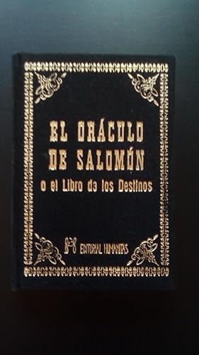 Portada del libro de ORACULO DE SALOMON O EL LIBRO DE LOS DESTINOS, EL