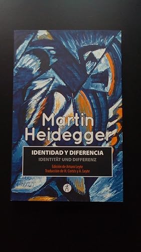 Portada del libro de IDENTIDAD Y DIFERENCIA - IDENTITÄT UND DIFFERENZ