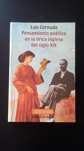 Portada del libro de PENSAMIENTO POETICO EN LA LIRICA INGLESA DEL SIGLO XIX