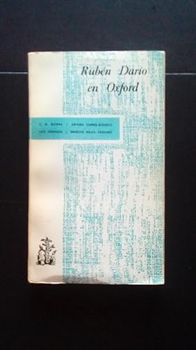 Portada del libro de RUBEN DARIO EN OXFORD