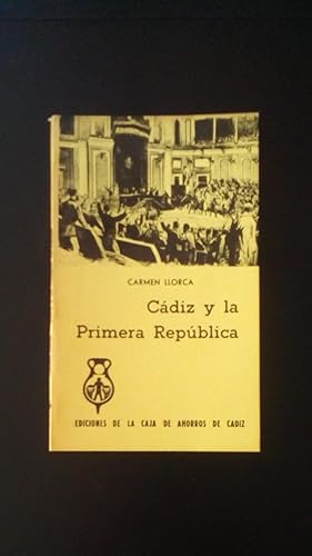 Portada del libro de CADIZ Y LA PRIMERA REPUBLICA