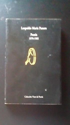 Portada del libro de POESIA 1970-1985